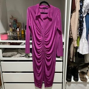 Slinky Boohoo Maternity Dress